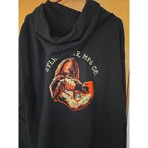 STLHD Men's Bigfoot Tattoo Hoodie Sweatshirt Size 2XL Black - New Tags.